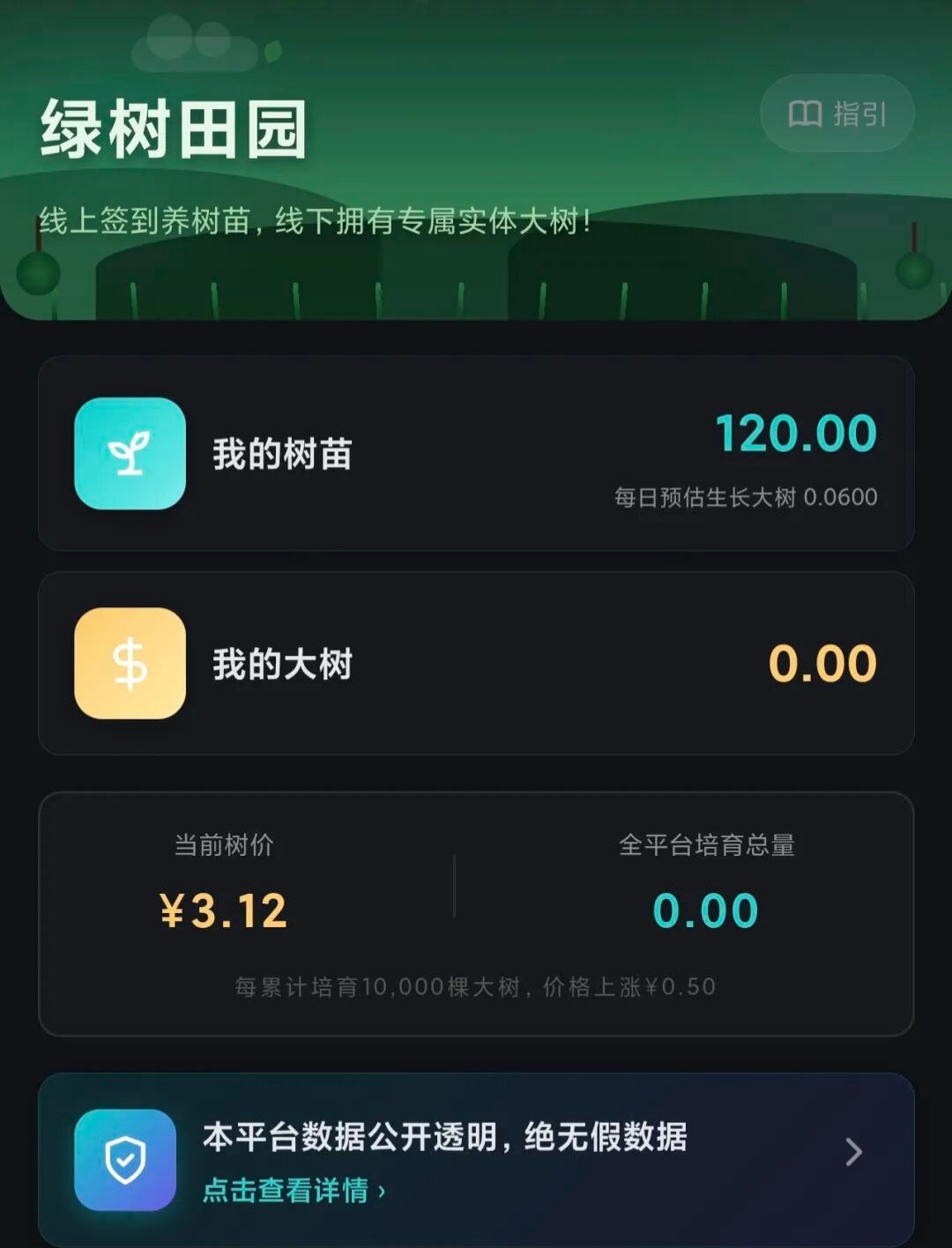 绿树田园首码刚出，小程序可以直接登陆